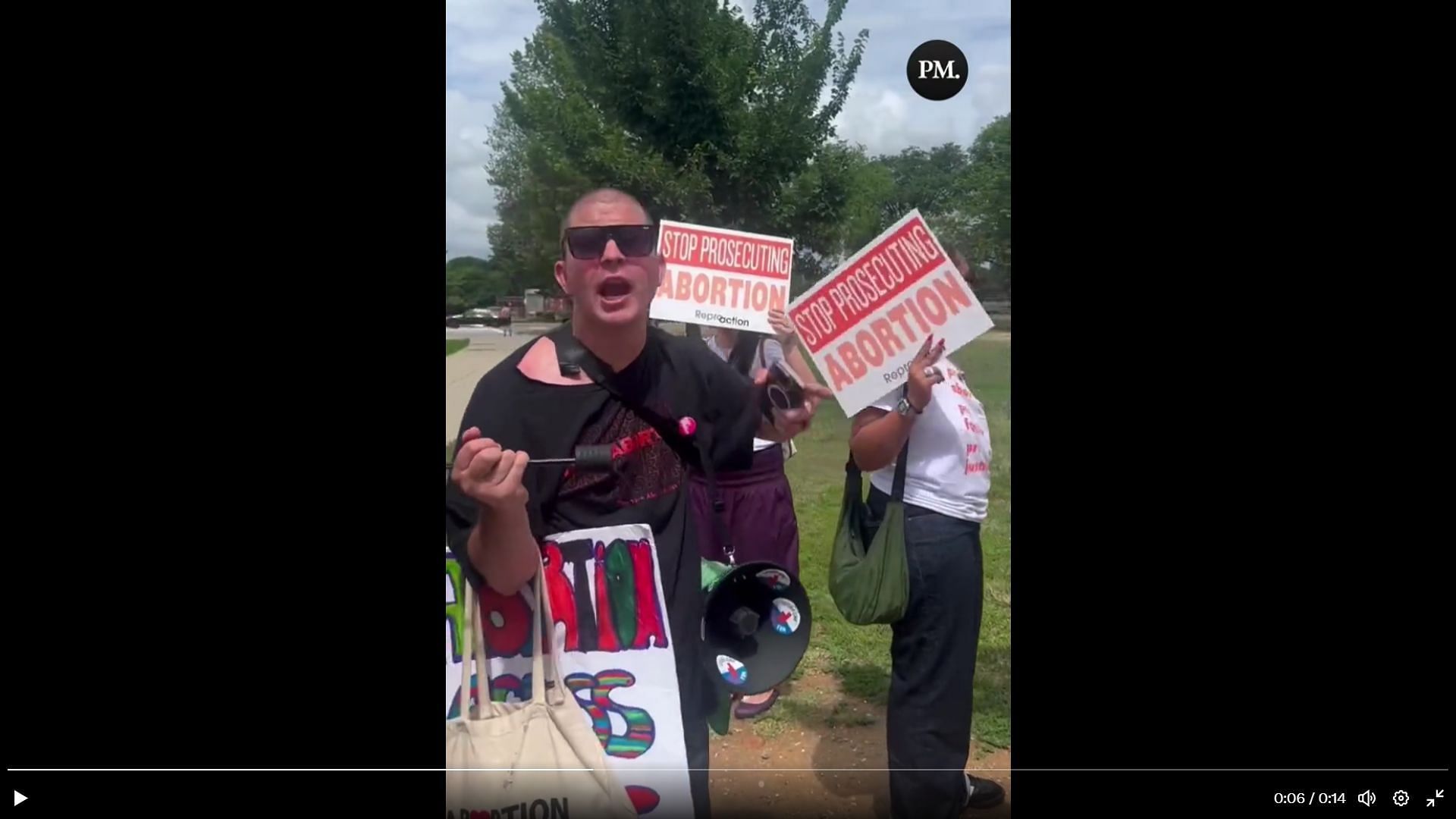 The individual featured in the video intends to magnify voices of transgender and non-binary individuals who encounter distinct obstacles in the realm of reproductive healthcare. (Twitter/The Post Millennial)